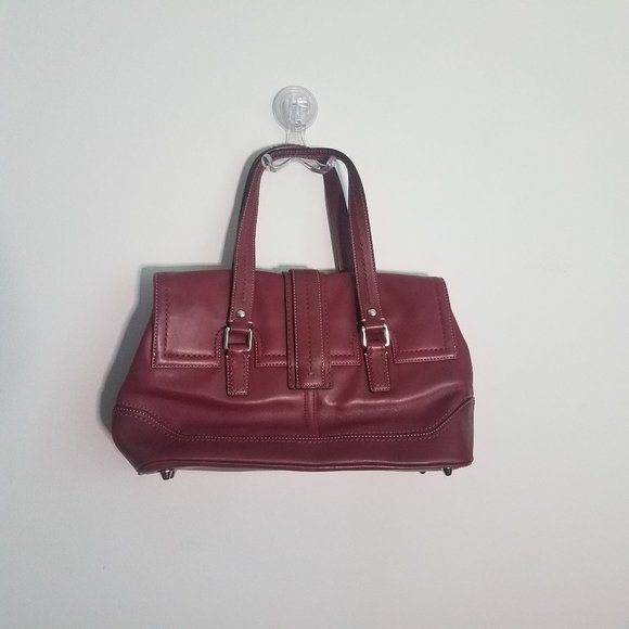 Vintage Burgundy Coach Bag - Picture 5 of 5